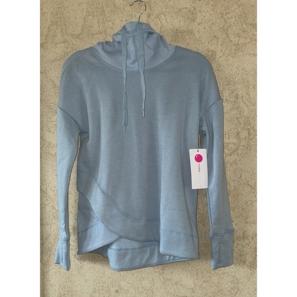 Yogalicious Hooded Sweatshirt W/Drawstring Size Small - Picture 1 of 3